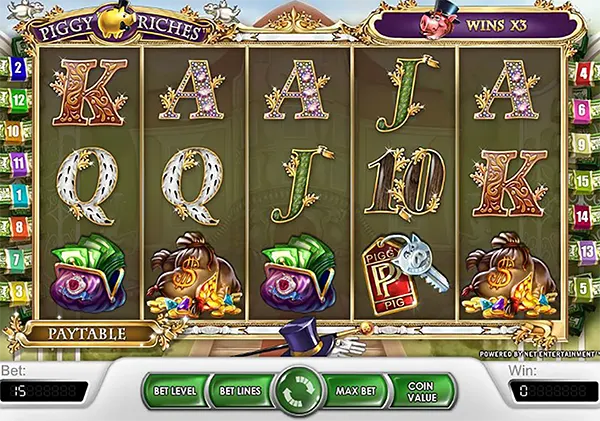 Gioco slot Piggy Riches